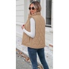 Zeagoo Womens Puffer Vest Lightweight Quilted Coat Sleeveless Jackets(Khaki)