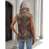 Zeagoo Womens Tank Tops Satin Silk Sleeveless Tops V Neck Pleated Shirts(Mz721- Multicolor)