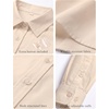 Zeagoo Women’s Wrinkle Free Button Down Shirts Long Sleeve Business Tops(Champagne)