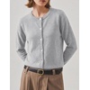Zeagoo Wool Blend Cardigan Sweaters for Women 2026 Casual Fall Outfits(02 Grey)