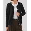 Zeagoo Wool Blend Cardigan Sweaters for Women 2026 Casual Fall Outfits(03 Black)
