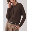 Zeagoo Wool Blend Cardigan Sweaters for Women 2026 Casual Fall Outfits(Brown)