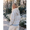 Zeagoo Hoodies for Women Casual Button Sweatshirt Oversized Fall Clothes(Blue Plaid)