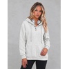 Zeagoo Hoodies for Women Casual Button Sweatshirt Oversized Fall Clothes(White Grey)