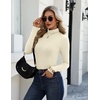 Zeagoo Long Sleeve Mock Neck Tops Slim Fit Shirt Fleece Lined Thermal Tee(Beige)