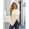 Zeagoo Long Sleeve Mock Neck Tops Slim Fit Shirt Fleece Lined Thermal Tee(Beige)