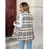 Zeagoo Plaid Vest for Women Flannel Jackets Sleeveless Button Down Shirts(Grey-gz555)