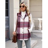 Zeagoo Plaid Vest for Women Flannel Jackets Sleeveless Button Down Shirts(Red-gz543)