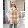Zeagoo Plaid Vest for Women Flannel Jackets Sleeveless Button Down Shirts(Yellow-gw578)