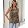 Zeagoo Womens Satin Tank Tops Sleeveless Blouses Dressy Casual Work Shirts(Printed An136)
