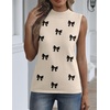 Zeagoo Womens Sleeveless Tops Turtleneck Sweater Business Casual Outfits(A4-bow Khaki)