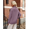 Zeagoo Womens Sweaters Fall Turtleneck Tops Long Sleeve Winter Clothing(Purple)