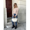 Zeagoo Womens Sweaters Long Sleeve Crew Neck Ribbed Knit Tops Fall Clothes(A Warm Apricot)