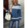 Zeagoo Womens Sweaters Long Sleeve Crew Neck Ribbed Knit Tops Fall Clothes(Jh732)
