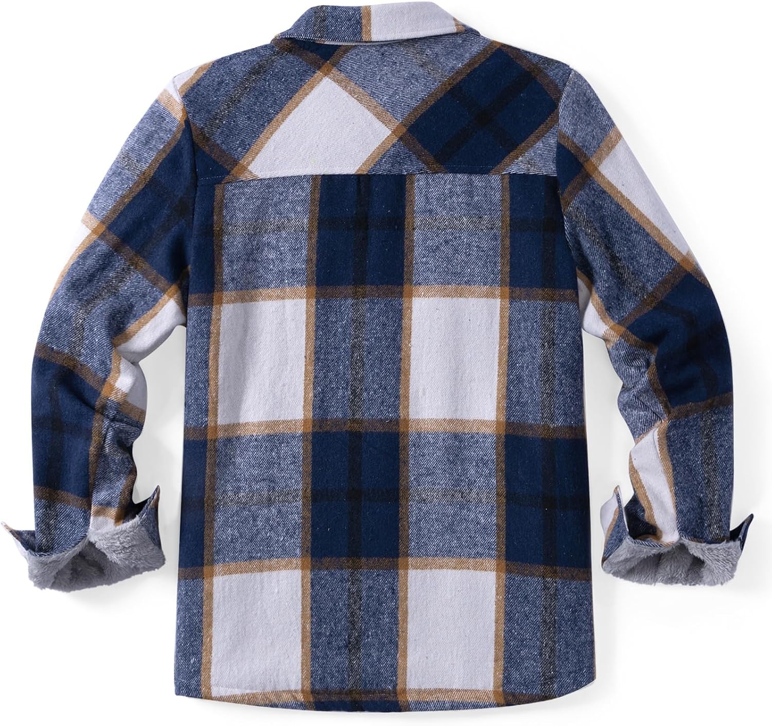 image:imageZeagoo Flannel Jacket for Women Sherpa Fleece Lined Winter Plaid CoatsNavy