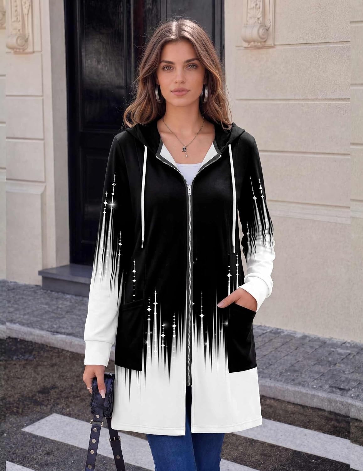image:imageZeagoo Hoodies for Women Fall Zip up Jacket with Pocket 2026 S3XLJb223