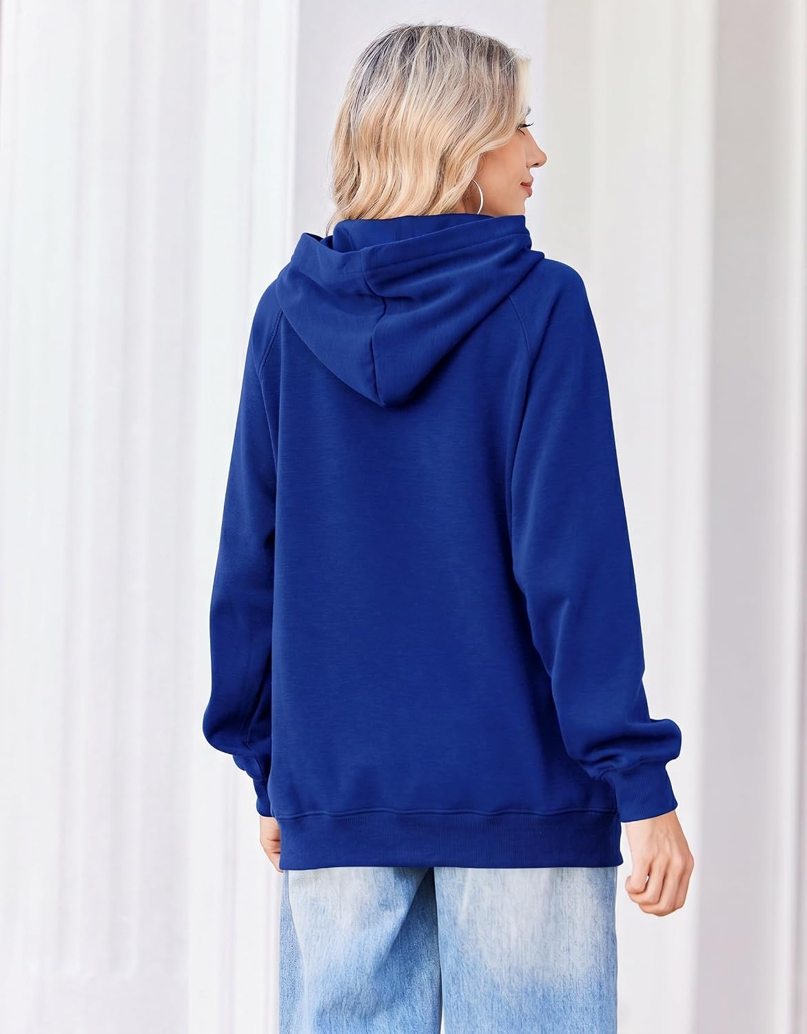 image:imageZeagoo Womens Oversized Hoodies Pullover Fleece Hooded Sweatshirt TrendyNavy