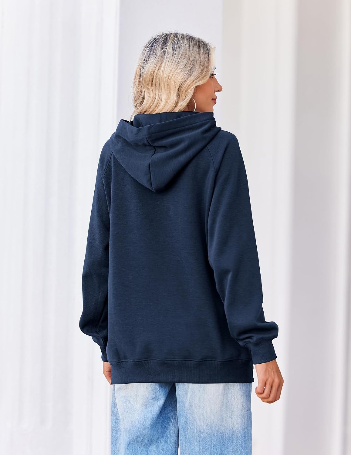 image:imageZeagoo Womens Oversized Hoodies Pullover Fleece Hooded Sweatshirt TrendyNavy Blue