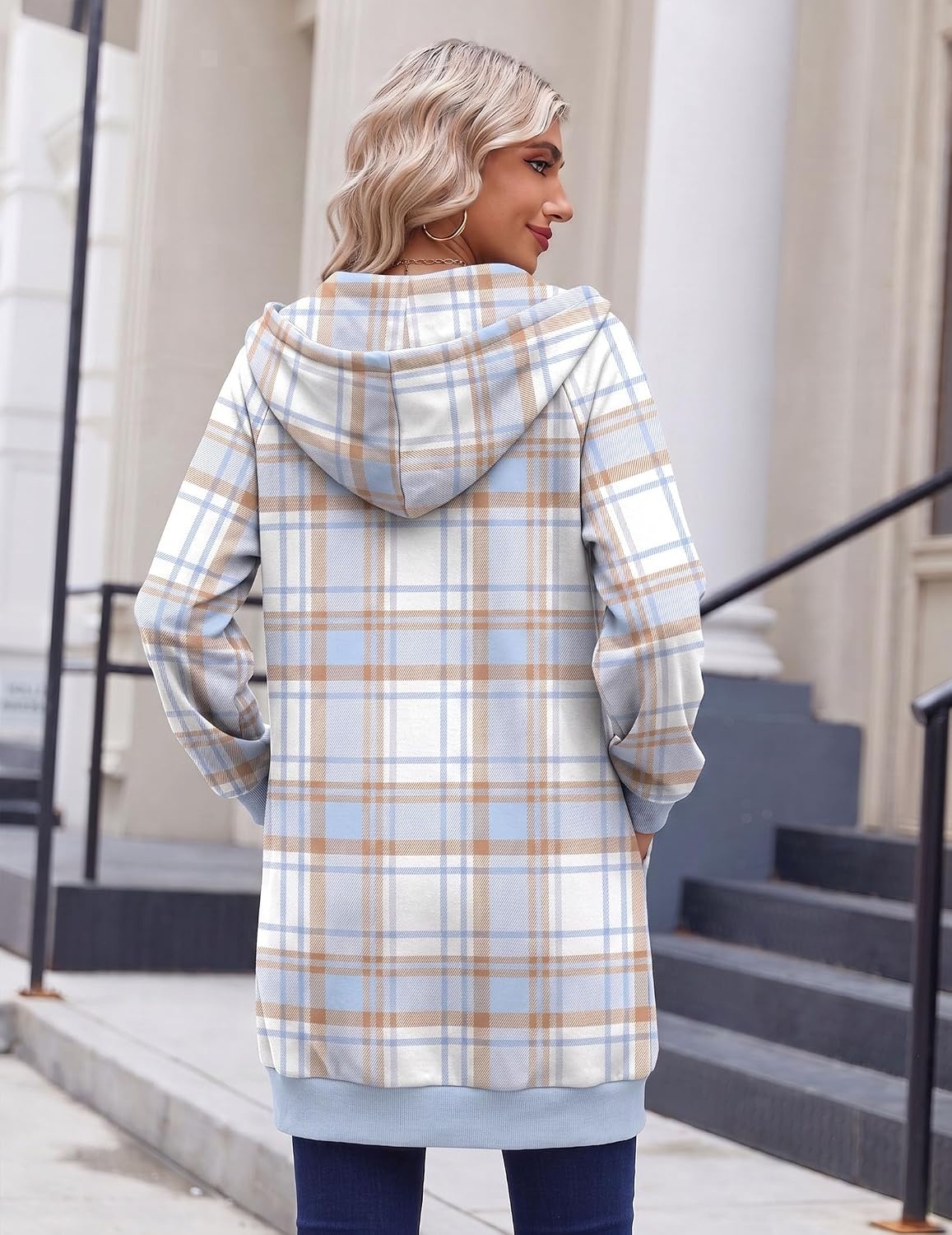 image:imageZeagoo Womens Zip Up Hoodies Long Sleeve Long Tunic Sweatshirts OversizedGw520