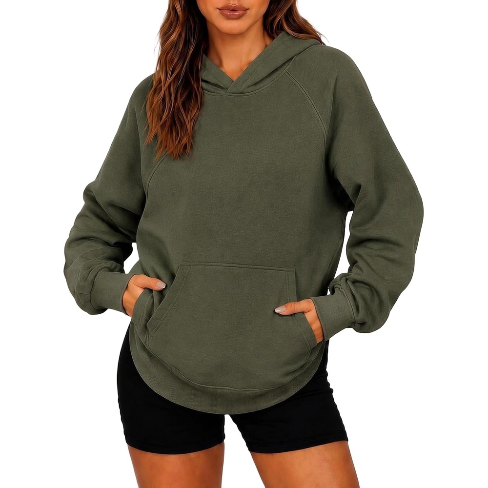 image:imageZeagoo Womens Oversized Hoodies Pullover Fleece Hooded Sweatshirt TrendyArmy Green