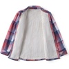 Zeagoo Flannel Jacket for Women Sherpa Fleece Lined Winter Plaid Coats(Pink)
