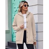 Zeagoo Hoodie for Women Hooded Sweatshirt Button Hoodies With Pockets Comfy Fleece Jackets 2026 Fashion S-3XL(Champagne)