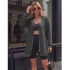 Zeagoo Hoodies for Women Fall Zip up Jacket with Pocket 2026 S-3XL(Dark Grey)