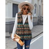 Zeagoo Vest For Women Sleeveless Sherpa Fleece Jackets Zip Up Fall Coats(Multicolor 547)