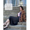 Zeagoo Women Fleece Jacket Western Aztec Print Snap Button Down Outerwear(Brown)