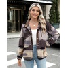 Zeagoo Women Fleece Jacket Western Aztec Print Snap Button Down Outerwear(Gray Pattern)