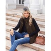 Zeagoo Women Oversized Puffer Vest Stand Collar Zip Up Sleeveless Outerwear(Brown)