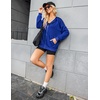 Zeagoo Women’s Lightweight Hoodies Full Zip Up Oversized Sweatshirt Trendy(Royal Blue)