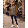Zeagoo Womens Oversized Hoodies Pullover Fleece Hooded Sweatshirt Trendy(Color Blocking)