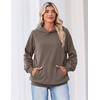 Zeagoo Womens Oversized Hoodies Pullover Fleece Hooded Sweatshirt Trendy(Grey)