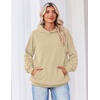Zeagoo Womens Oversized Hoodies Pullover Fleece Hooded Sweatshirt Trendy(Light Brown)