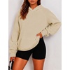 Zeagoo Womens Oversized Hoodies Pullover Fleece Hooded Sweatshirt Trendy(Light Brown)