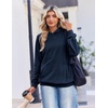 Zeagoo Womens Oversized Hoodies Pullover Fleece Hooded Sweatshirt Trendy(Navy Blue)