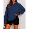 Zeagoo Womens Oversized Hoodies Pullover Fleece Hooded Sweatshirt Trendy(Navy Blue)