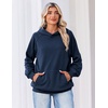Zeagoo Womens Oversized Hoodies Pullover Fleece Hooded Sweatshirt Trendy(Navy Blue)