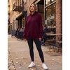 Zeagoo Womens Oversized Hoodies Pullover Fleece Hooded Sweatshirt Trendy(Red)