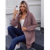 Zeagoo Women’s Zip Up Hoodies Long Sleeve Long Tunic Sweatshirts Oversized(Dusty Pink)