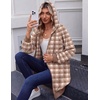 Zeagoo Women’s Zip Up Hoodies Long Sleeve Long Tunic Sweatshirts Oversized(Gw521)