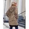 Zeagoo Women’s Zip Up Hoodies Long Sleeve Long Tunic Sweatshirts Oversized(Leopard Print)