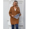 Zeagoo Women’s Zip Up Hoodies Long Sleeve Long Tunic Sweatshirts Oversized(Rust)
