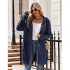 Zeagoo Women’s Zip Up Hoodies Long Tunic Sweatshirts Oversized Fleece Casual Long Sleeve 2026 Fall Hoodie Jacket Coat(Solid Navy)