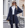 Zeagoo Women’s Zip Up Hoodies Long Tunic Sweatshirts Oversized Fleece Casual Long Sleeve 2026 Fall Hoodie Jacket Coat(Solid Navy)