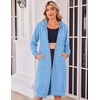 Zeagoo Women’s Zip Up Hoodies Oversized Fleece Long Tunic Sweatshirts Casual Long Sleeve 2026 Fall Hoodie Jacket Coat(Baby Blue)