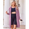 Zeagoo Women’s Zip Up Hoodies Oversized Fleece Long Tunic Sweatshirts Casual Long Sleeve 2026 Fall Hoodie Jacket Coat(Dusty Rose)