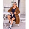 Zeagoo Women’s Zip Up Hoodies Oversized Fleece Long Tunic Sweatshirts Casual Long Sleeve 2026 Fall Hoodie Jacket Coat(Rust)