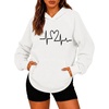 Zeagoo Womens Oversized Hoodies Pullover Fleece Hooded Sweatshirt Trendy(Hearts)